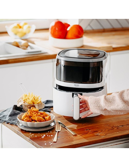 Camry Cr 6313 Piekarnik Airfryer 12 Programów 5 Litrów Srebrny