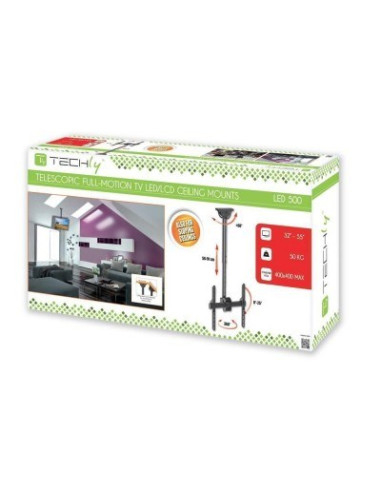 Techly Uchwyt Sufitowy Tv Led/Lcd 32-55 Cali 50Kg