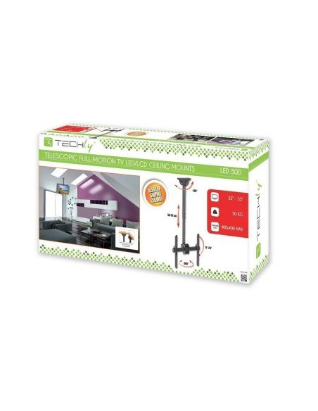Techly Uchwyt Sufitowy Tv Led/Lcd 32-55 Cali 50Kg