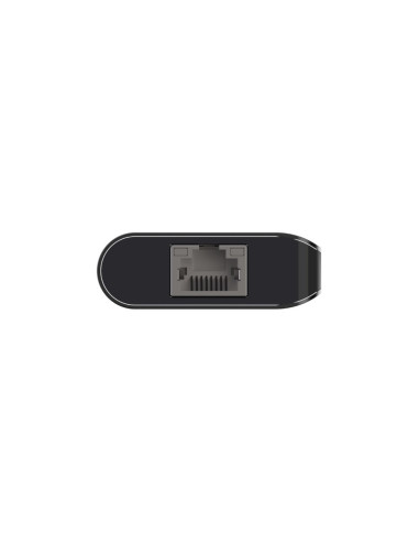 Hub Belkin Connect Usb-C 6-In-1 Multiport Adapter 1X4K Hdmi/2Xusb-A/1Xusb-C Pd3.0/1Xrj45 Gigabit/1Xcard Reader Grey