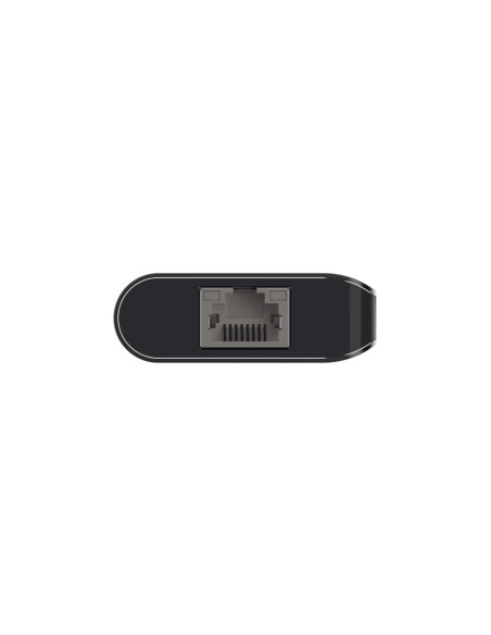 Hub Belkin Connect Usb-C 6-In-1 Multiport Adapter 1X4K Hdmi/2Xusb-A/1Xusb-C Pd3.0/1Xrj45 Gigabit/1Xcard Reader Grey