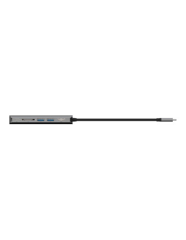 Hub Belkin Connect Usb-C 6-In-1 Multiport Adapter 1X4K Hdmi/2Xusb-A/1Xusb-C Pd3.0/1Xrj45 Gigabit/1Xcard Reader Grey