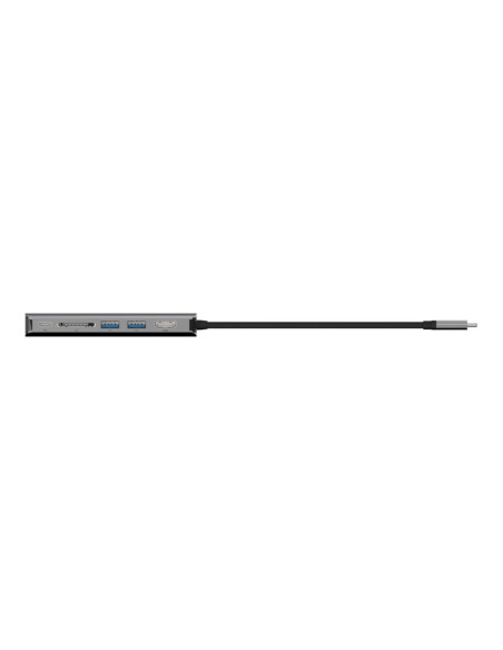 Hub Belkin Connect Usb-C 6-In-1 Multiport Adapter 1X4K Hdmi/2Xusb-A/1Xusb-C Pd3.0/1Xrj45 Gigabit/1Xcard Reader Grey