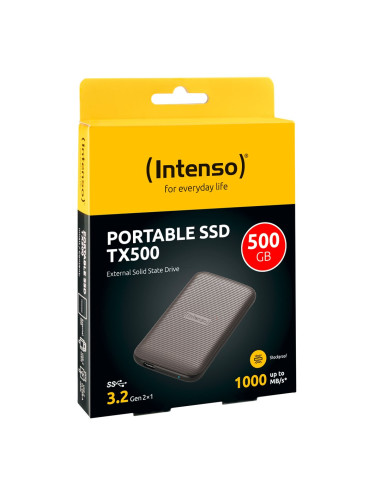 Intenso Lesen/Schreiben Bis Zu 1000 Mb/S/500Gb Usb Type-C 3.2 Gen 2 (3.1 Gen 2) Brązowy