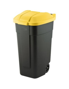 Curver Kosz Na Odpady Czarny 110L... /Pokrywa Żółta