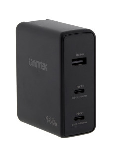 Unitek Ładowarka Gan 2X Usb-C, Usb-A, 140W