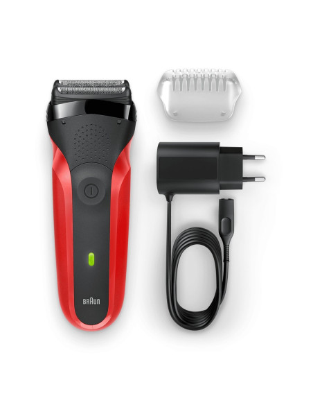 Braun Series 3 300S Golarka Foliowa Przycinarka Czarny, Czerwony