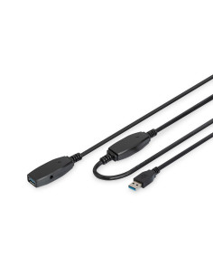 Kabel Przedłużający Usb 3.0 Superspeed 15Mtyp Usb A/Usb A M/Ż Aktywny Czarny 15M