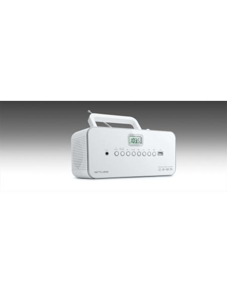 Radioodtwarzacz Muse M-28 Rdw Przenośne Radio Fm/Cd/Mp3/Jack/Usb Biały