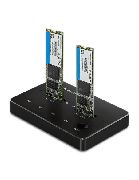 Qoltec Stacja Dokująca Dysków 2X Ssd M.2 Sata | Ngff | Usb Typ C