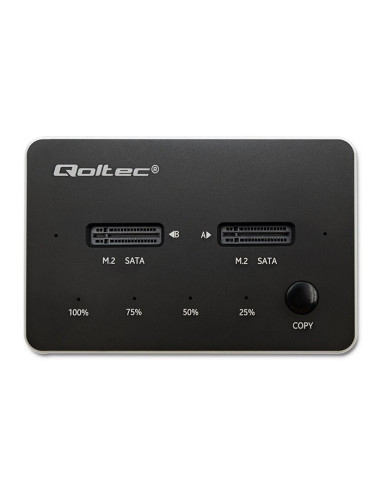 Qoltec Stacja Dokująca Dysków 2X Ssd M.2 Sata | Ngff | Usb Typ C
