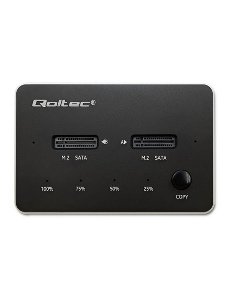 Qoltec Stacja Dokująca Dysków 2X Ssd M.2 Sata | Ngff | Usb Typ C