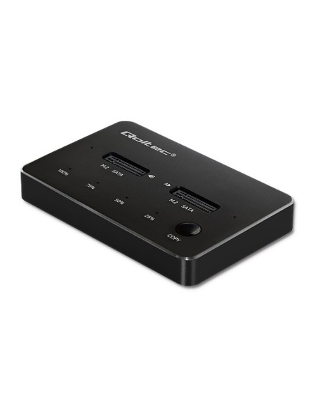 Qoltec Stacja Dokująca Dysków 2X Ssd M.2 Sata | Ngff | Usb Typ C