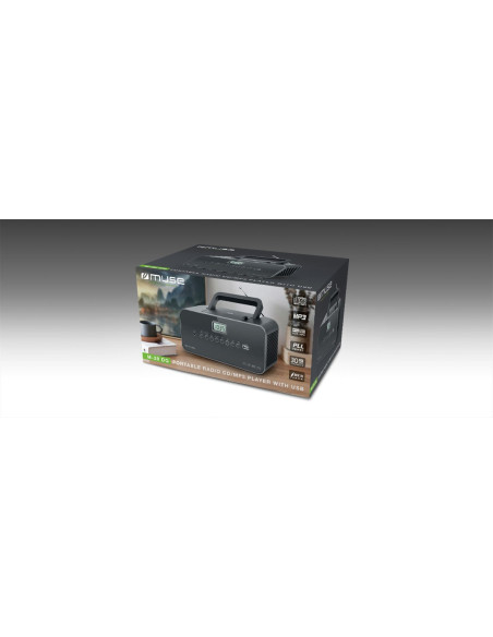 Muse M-28 Dg Odtwarzacz Cd Przenośny Odtwarzacz Cd Czarny