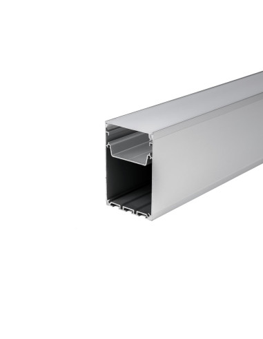 Profil Aluminiowy V-Tac 2Mb Anodowany, Klosz Mleczny 50X75Mm Vt-8127