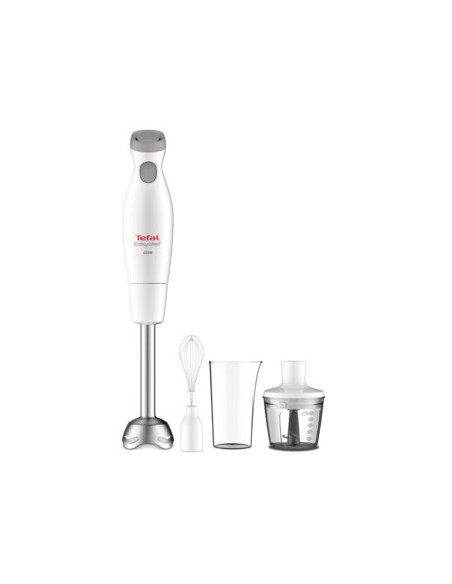 Tefal Hb453 0,5 L Blender Stołowy 450 W Szary, Stal Nierdzewna, Biały