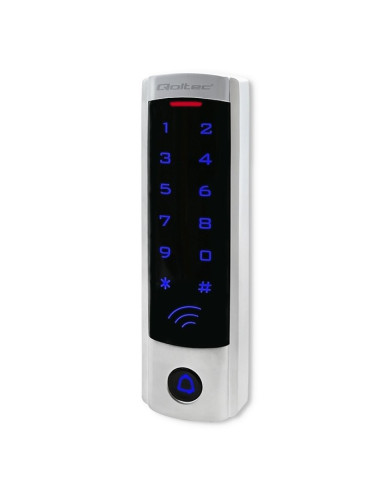 Qoltec Zamek Szyfrowy Dione Z Czytnikiem Rfid | Kod | Karta | Brelok | Dzwonek | Ip68 | Em | Slim