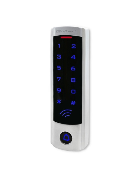 Qoltec Zamek Szyfrowy Dione Z Czytnikiem Rfid | Kod | Karta | Brelok | Dzwonek | Ip68 | Em | Slim
