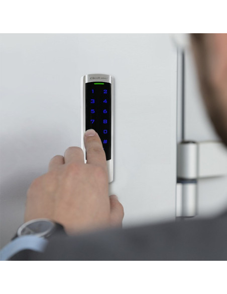 Qoltec Zamek Szyfrowy Dione Z Czytnikiem Rfid | Kod | Karta | Brelok | Dzwonek | Ip68 | Em | Slim