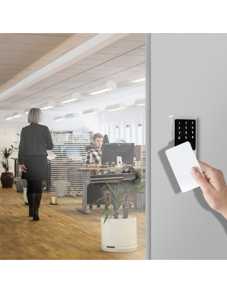 Qoltec Zamek Szyfrowy Mimas Z Czytnikiem Rfid | Kod | Karta | Brelok | Dzwonek | Ip68 | Em