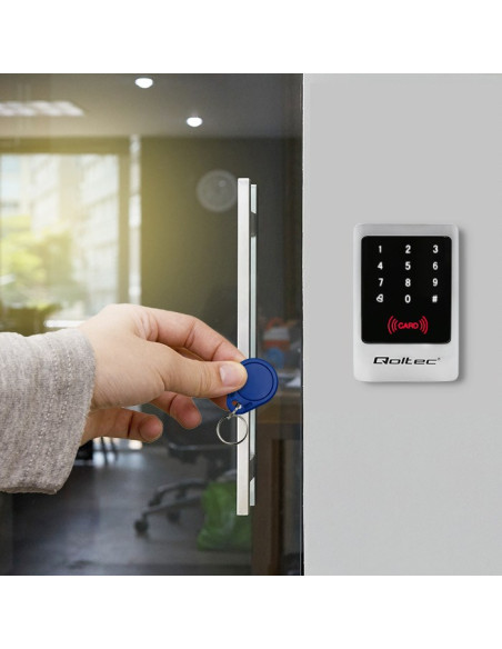 Qoltec Zamek Szyfrowy Mimas Z Czytnikiem Rfid | Kod | Karta | Brelok | Dzwonek | Ip68 | Em