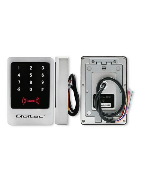 Qoltec Zamek Szyfrowy Mimas Z Czytnikiem Rfid | Kod | Karta | Brelok | Dzwonek | Ip68 | Em