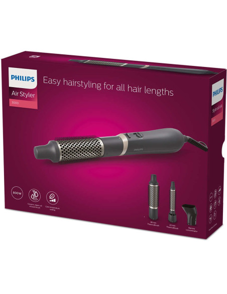 Philips 3000 Series Bha301 Zestaw Do Stylizacji Włosów Ciepły Czarny 800 W 1,8 M