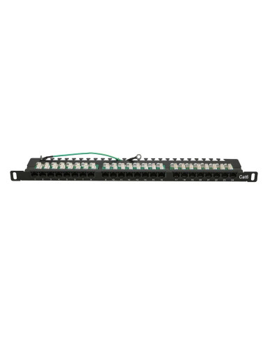 Patch Panel Extralink Ex.9663 (0.5U  Kat. 6  24Xrj-45)