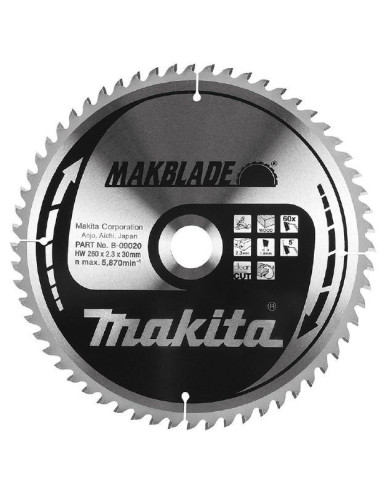Makita Piła Tarczowa  260X30X 24Z Do 2704