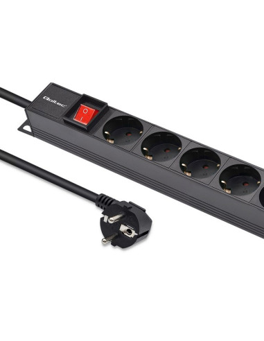 Qoltec Aluminiowa Listwa Zasilająca Pdu Do  Rack | 16A |  16 X Schuko| Pionowa | 1.8M