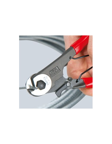 Zaciskarka Kablowa Knipex 95 61 150 Czarny, Czerwony, Srebrny