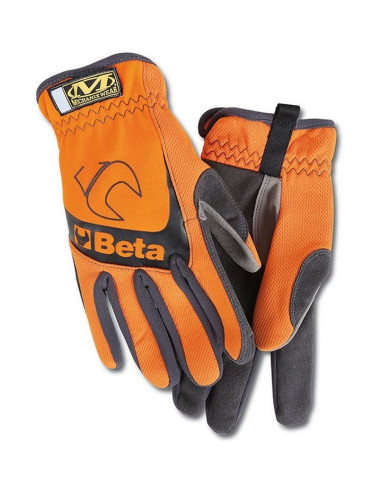 Rękawice Ochronne Beta Pomarańczowo-Czarne. Mechanix, Rozmiar Xl