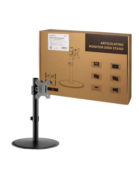 Logilink Bp0110 Uchwyt / Stojak Do Monitorów 81,3 Cm (32") Biurko Czarny