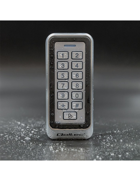 Qoltec Zamek Szyfrowy Rhea Z Czytnikiem Rfid | Kod | Karta | Brelok | Dzwonek | Ip68 | Em