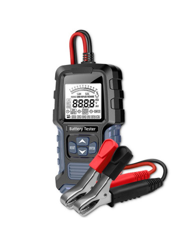 Qoltec Cyfrowy Tester Akumulatora Z Wyświetlaczem Lcd | 12V | 24V | 3Ah-400Ah