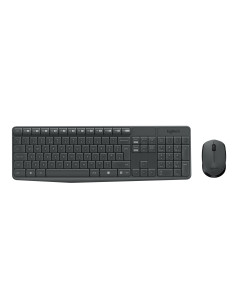Zestaw Klawiatura + Mysz Membranowa Logitech Mk235 920-007931 (Usb 3.0  Kolor Szary  Optyczna)