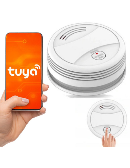 Bezprzewodowy Czujnik Detektor Dymu Tuya Wifi