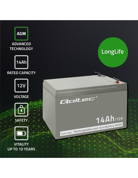 Akumulator Bezobsługowy Qoltec 53045