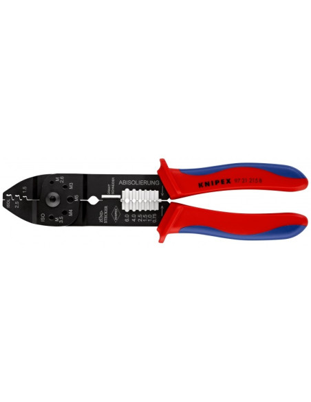 Knipex 97 21 215 B Narzędzie Do Zaciskania Czarny, Niebieski, Czerwony