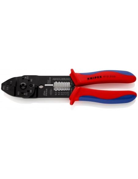 Knipex 97 21 215 B Narzędzie Do Zaciskania Czarny, Niebieski, Czerwony