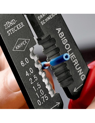 Knipex 97 21 215 B Narzędzie Do Zaciskania Czarny, Niebieski, Czerwony