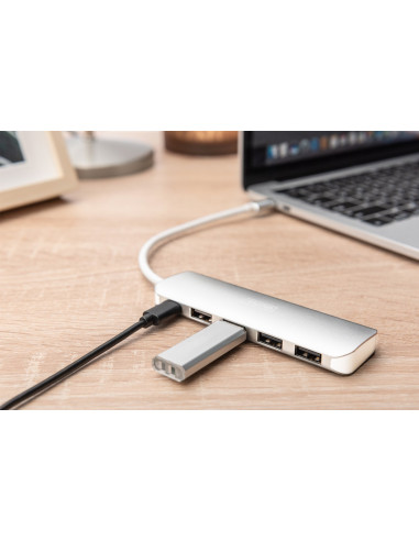 Digitus 4-Portowy Hub Usb Type-C™ (Usb 3.0) + Pd