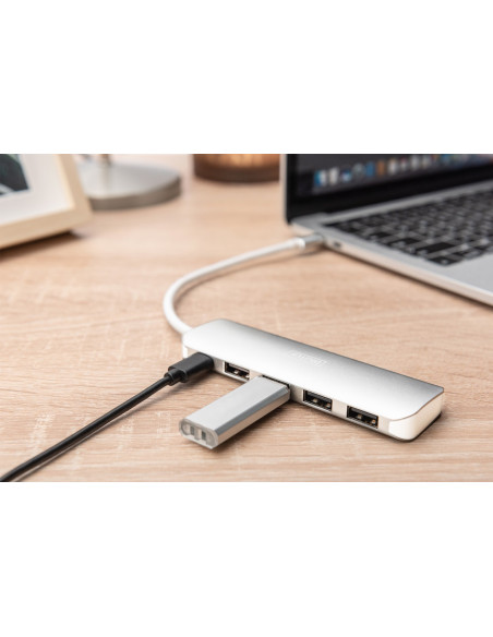 Digitus 4-Portowy Hub Usb Type-C™ (Usb 3.0) + Pd