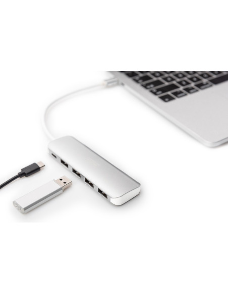 Digitus 4-Portowy Hub Usb Type-C™ (Usb 3.0) + Pd