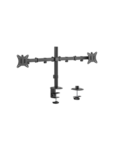 Gembird Biurkowe Regulowane Ramię/Uchwyt Na 2 Monitory 17-32, 100X100Mm, Do 9Kg