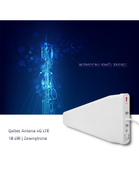 Qoltec Antena 4G Lte | 18Dbi | Zewnętrzna