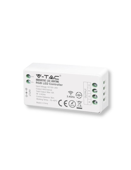 Kontroler Sterownik Ściemniacz V-Tac Rgb 12A/Max 12V-144W 24V-288W Vt-2432