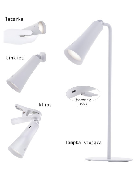 Lampka Wielofunkcyjna Led Activejet Aje-Ida 4In1