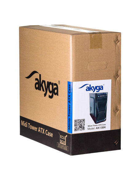 Obudowa Akyga Ak13Bk (Atx, Micro Atx, Mini Atx, Mini Itx  Kolor Czarny)