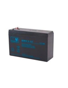 Akumulator Mpl Mw Power Mwh 5-12L Kwasowo-Ołowiowy Vrla Agm Bezobsługowy 12 V 6 Ah Czarny